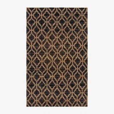 Olivia's Andrew Martin Sakandi Rug Black / 244 x 4 x 153cm