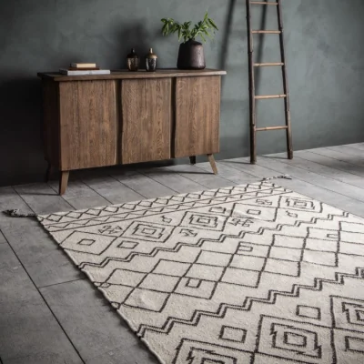 Olivia's Gallery Direct Montezuma Tribal Inspired Rug in Cream