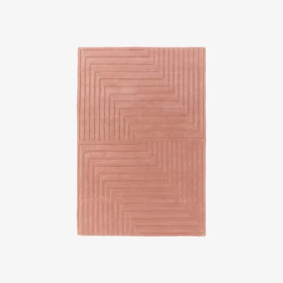 Olivia's Asiatic Carpets Form Hand Tufted Rug Pink - 160 x 230cm