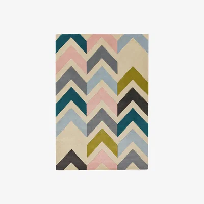 Olivia's Asiatic Carpets Reef Handtufted Rug Chevron Multi - 120 x 170cm