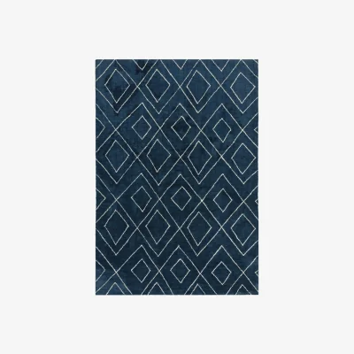 Olivia's Asiatic Carpets Nomad Table Tufted Rug Blue - 160 x 230cm