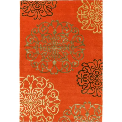 Olivia's Asiatic Carpets Matrix Hand Tufted Rug Tangier Terra - 160 x 230cm