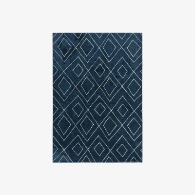 Olivia's Asiatic Carpets Nomad Table Tufted Rug Blue - 200 x 290cm