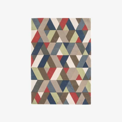 Olivia's Asiatic Carpets Funk Hand Tufted Rug Chevron Multi - 170 x 240cm
