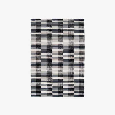 Olivia's Asiatic Carpets Deco Hand Woven Rug Graphite - 160 x 230cm