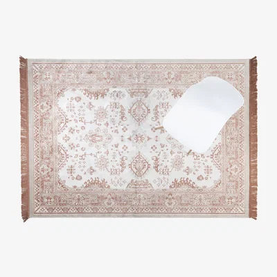 Olivia's Olivia's Nordic Living Collection - Ringar Rug in Grey & Pink