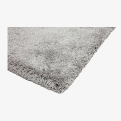 Olivia's Asiatic Carpets Plush Hand Woven Circle Rug Silver - 150 x 150cm
