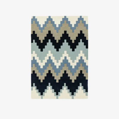 Olivia's Asiatic Carpets Matrix Hand Tufted Rug Cuzzo Blue - 120 x 170cm