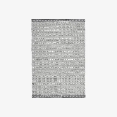 Olivia's Asiatic Carpets Knox Reversible Wool Dhurry Hand Woven Dhurry Rug Grey - 160 x 230cm