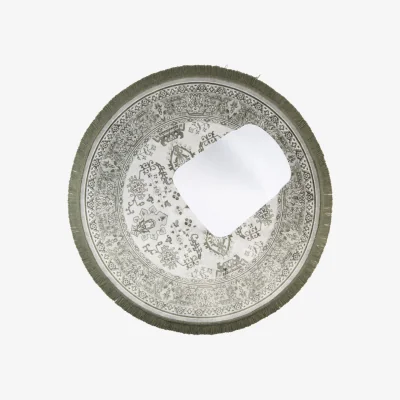 Olivia's Olivia's Nordic Living Collection - Ringar Rug in Grey & Green