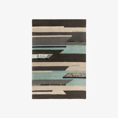 Olivia's Asiatic Carpets Matrix Hand Tufted Rug Rhombus Blue - 120 x 170cm