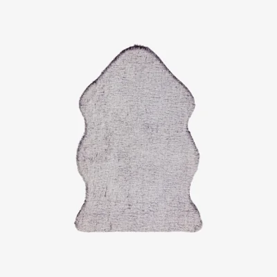 Olivia's Asiatic Carpets Willow faux Fur knitted Rug Brown tipped - 150 x 170cm
