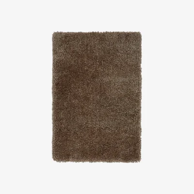 Olivia's Asiatic Carpets Spiral Shaggy Table Tufted Rug Taupe - 200 x 290cm