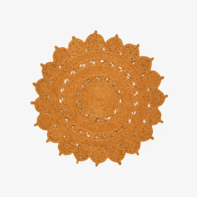 Olivia's Asiatic Carpets Zira Hand Woven Rug Rust - 150 x 150cm