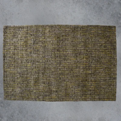 Olivia's Gallery Direct Arizona Jute Textured Rug in Grey/Ochre