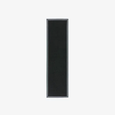 Olivia's Asiatic Carpets Sisal Machine Woven Rug Black/Grey - 68 x 300cm