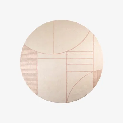 Olivia's Zuiver Bliss Rug Pink - Round / Natural/Pink / Round