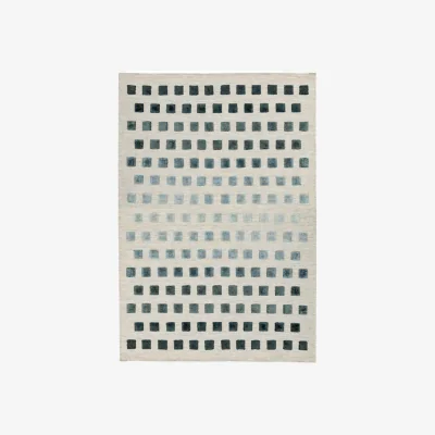 Olivia's Asiatic Carpets Theo Hand Woven Rug Silvery Squares - 160 x 230cm
