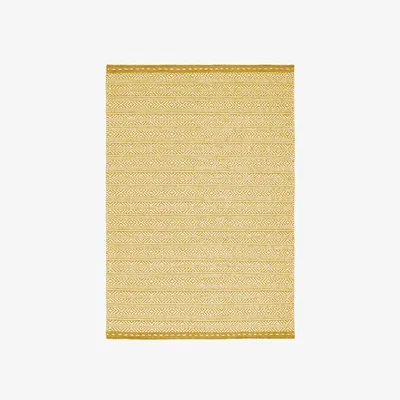 Olivia's Asiatic Carpets Knox Reversible Wool Dhurry Hand Woven Dhurry Rug Ochre - 200 x 290cm
