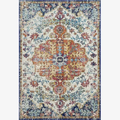 Olivia's Asiatic Carpets Nova Machine Woven Rug Medallion Multi - 120 x 170cm