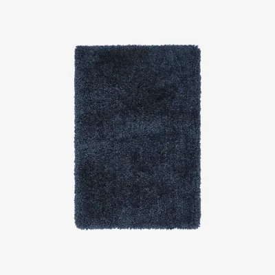Olivia's Asiatic Carpets Spiral Shaggy Table Tufted Rug Navy - 160 x 230cm