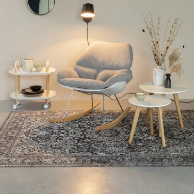Olivia's Olivia's Nordic Living Collection - Cor Rug in Black