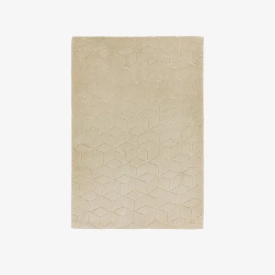 Olivia's Asiatic Carpets Cozy knitted Rug Beige - 120 x 170cm