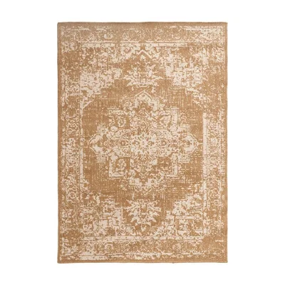 Olivia's Olivia's Indoor Outdoor Natural and White Vintage Design Rug