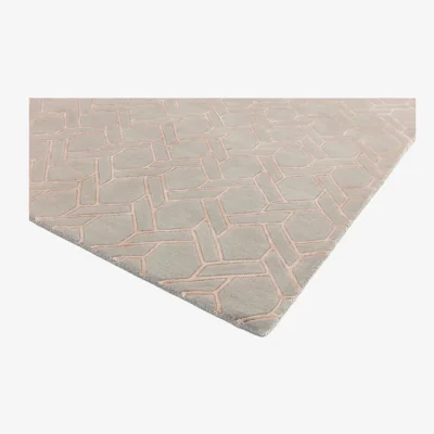 Olivia's Asiatic Carpets Nexus Hand Tufted Rug Fine Lines Silver/Pink - 160 x 230cm
