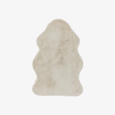Olivia's Asiatic Carpets Willow faux Fur knitted Rug Honey - 60 x 90cm