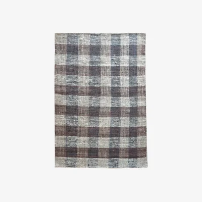 Olivia's Libra Jonzac Punja Brown & Natural Pattern Hemp Rug