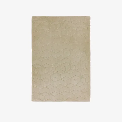 Olivia's Asiatic Carpets Cozy knitted Rug Sand - 120 x 170cm