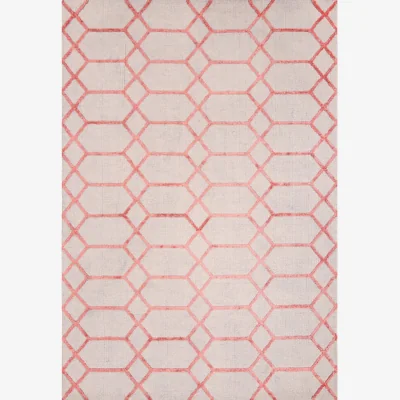 Olivia's Asiatic Carpets Koko Machine Knitted Rug Coral - 120 x 170cm