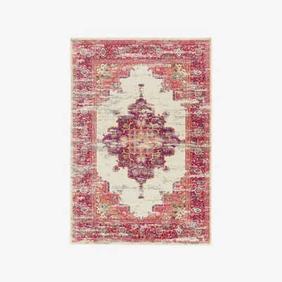 Olivia's Asiatic Carpets Colt Machine Woven Rug Medallion Pink - 120 x 170cm
