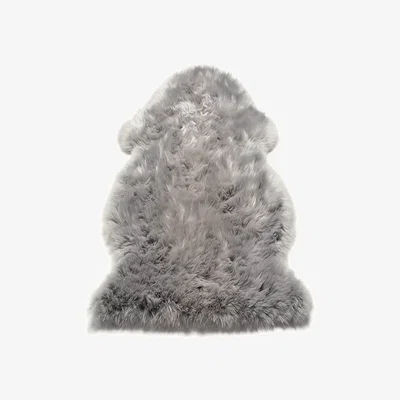 Olivia's Asiatic Carpets Sheepskin Hand Finished Rug Single Silver - 60 x 90cm