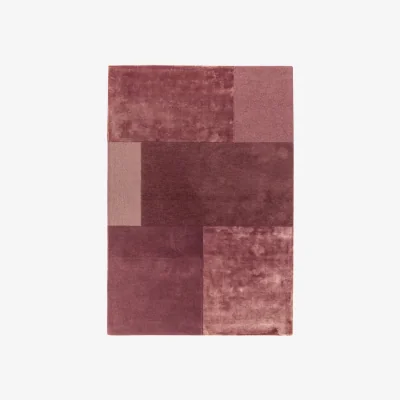 Olivia's Asiatic Carpets Tate Tonal Textures Hand Tufted Rug Pink - 160 x 230cm