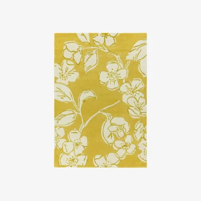 Olivia's Asiatic Carpets Matrix Hand Tufted Rug Devore Yellow - 160 x 230cm