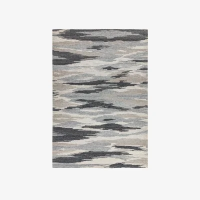 Olivia's Asiatic Carpets Shade JACQUARD Rug Strata Grey - 120 x 170cm