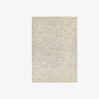 Olivia's Asiatic Carpets Elona Mosaic Cowhide Hand Sewn Rug Silver - 200 x 290cm