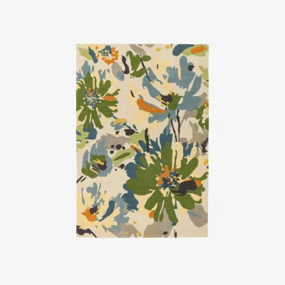 Olivia's Asiatic Carpets Reef Handtufted Rug Floral Green Multi - 120 x 170cm