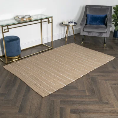 Olivia's Native Home Woven Stripe Jute Rug 200 x 300 cm