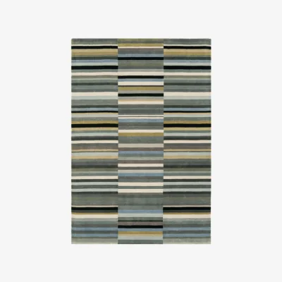 Olivia's Asiatic Carpets Jacob Hand Woven Rug Black Silver - 200 x 300cm