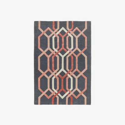 Olivia's Asiatic Carpets Matrix Hand Tufted Rug Hexagon Charcoal - 200 x 300cm