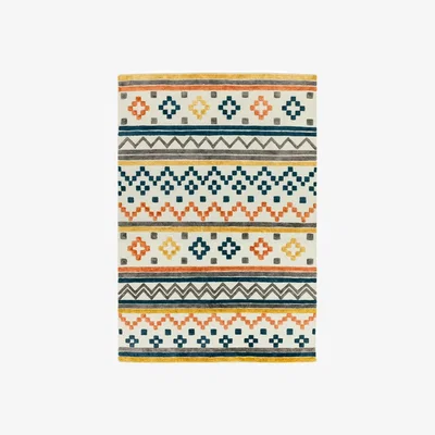 Olivia's Asiatic Carpets Theo Hand Woven Rug Earth Tone Geo - 120 x 170cm