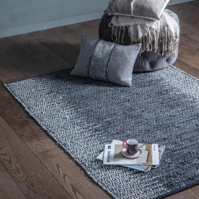 Olivia's Gallery Direct Garcia Leather Rug Grey