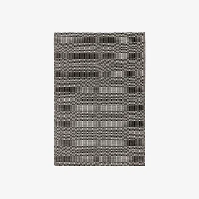 Olivia's Asiatic Carpets Sloan Hand Woven Rug Black - 100 x 150cm