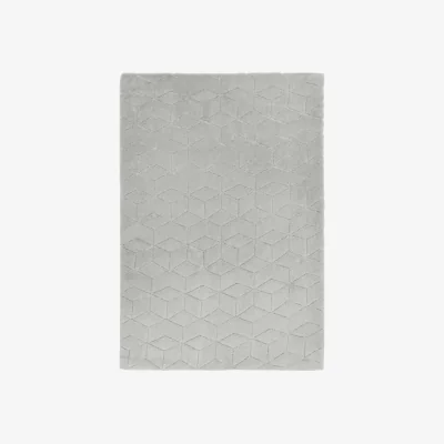 Olivia's Asiatic Carpets Cozy knitted Rug Silver - 120 x 170cm