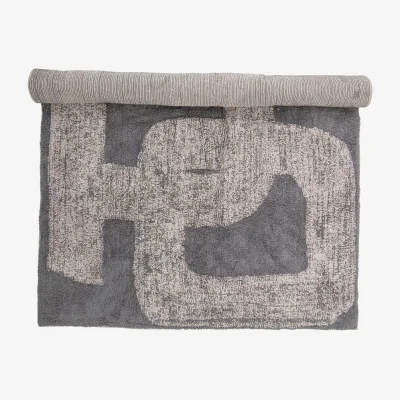 Olivia's Bloomingville Addo Cotton Rug in Grey
