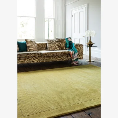 Olivia's Asiatic Carpets York Hand Woven Rug Yellow - 60 x 120cm