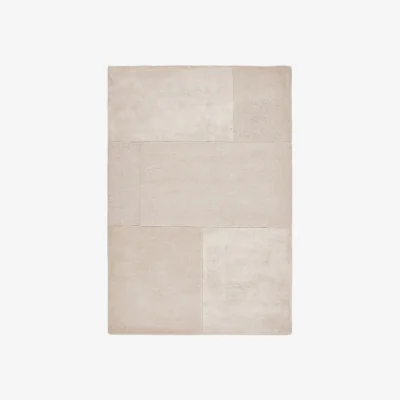 Olivia's Asiatic Carpets Tate Tonal Textures Hand Tufted Rug Ivory - 120 x 170cm